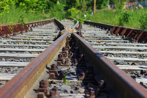 Obras de montaje de vía trenes Plasencia Cáceres junio 2019