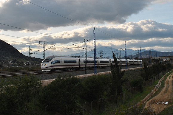 Avances en el tren AVE Sevilla Málaga agosto  2019