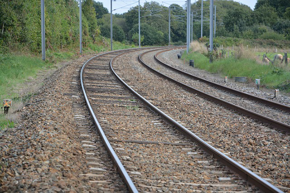 Trabajos en la línea de trenes Palencia Santander agosto 2019