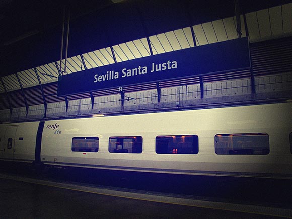 Las obras de los trenes AVE Sevilla Málaga julio 2019